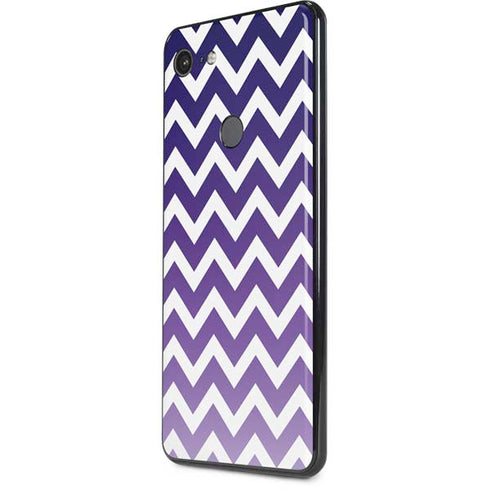 Chevron Purple Ombre Google Pixel 3 XL Skin