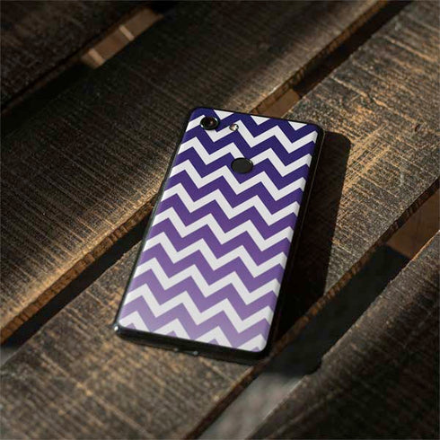 Chevron Purple Ombre Google Pixel 3 XL Skin
