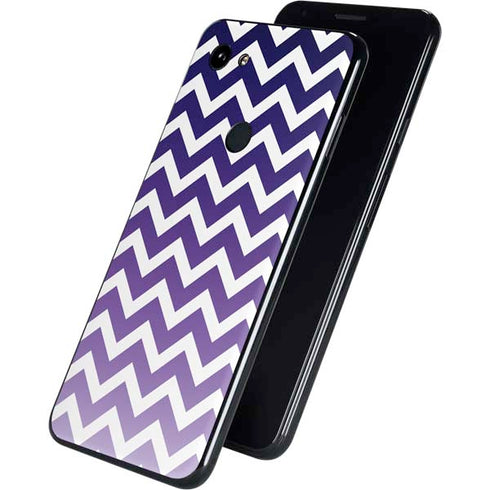 Chevron Purple Ombre Google Pixel 3a Skin