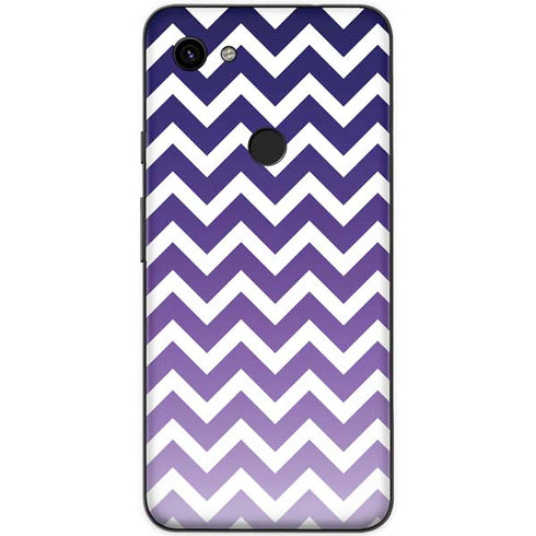Chevron Purple Ombre Google Pixel 3a XL Skin