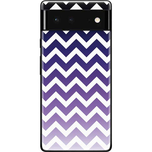 Chevron Purple Ombre Google Pixel 6 Skin