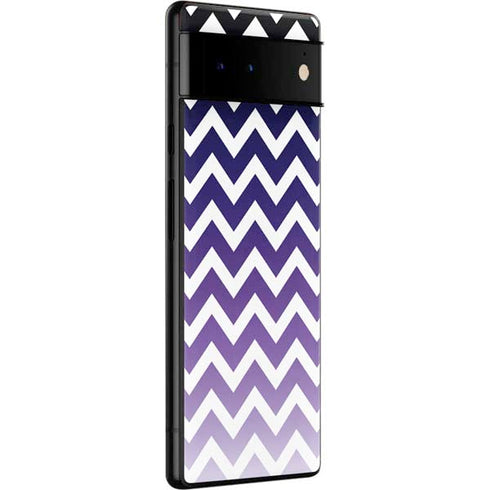 Chevron Purple Ombre Google Pixel 6 Skin