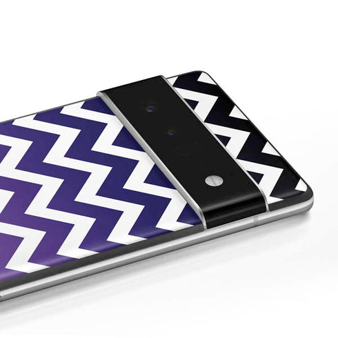 Chevron Purple Ombre Google Pixel 6 Skin
