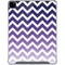 Chevron Purple Ombre iPad Pro 12.9in (2020) Clear Case