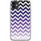 Chevron Purple Ombre iPhone 11 Clear Case