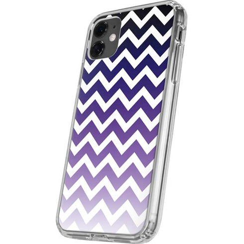 Chevron Purple Ombre iPhone 11 Clear Case