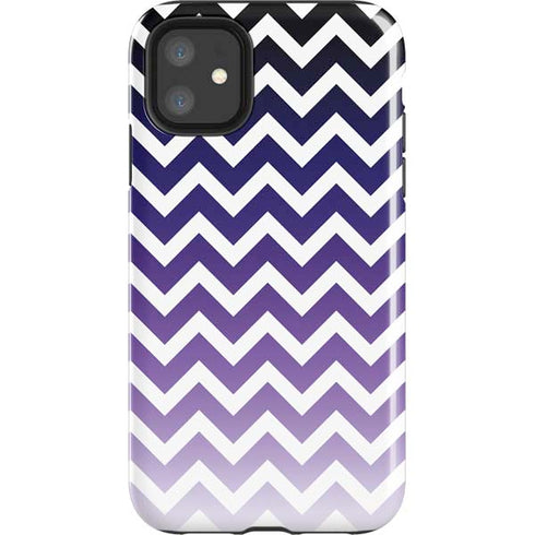 Chevron Purple Ombre iPhone 11 Impact Case