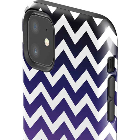 Chevron Purple Ombre iPhone 11 Impact Case