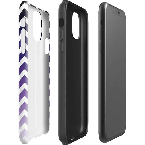 Chevron Purple Ombre iPhone 11 Impact Case