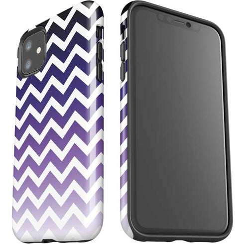 Chevron Purple Ombre iPhone 11 Impact Case