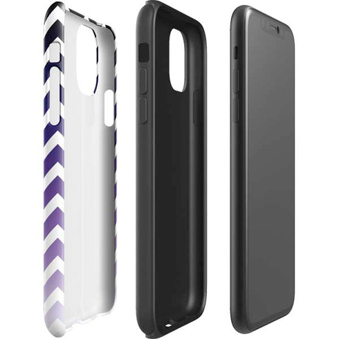 Chevron Purple Ombre iPhone 11 Pro Max Impact Case