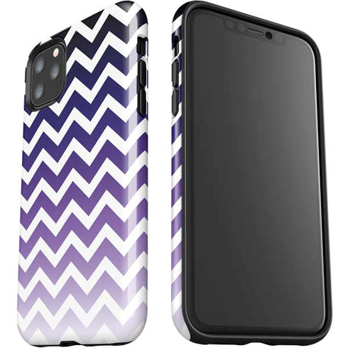 Chevron Purple Ombre iPhone 11 Pro Max Impact Case
