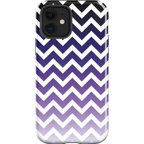 Chevron Purple Ombre iPhone 12 Impact Case
