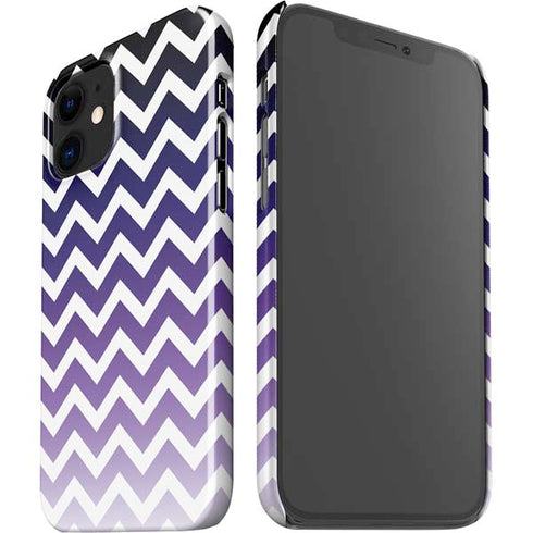 Chevron Purple Ombre iPhone 12 Mini Lite Case