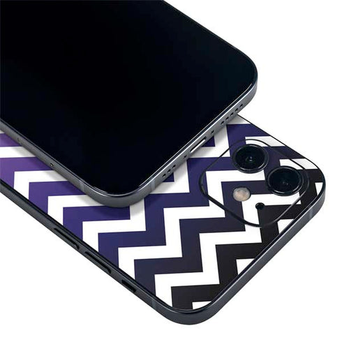 Chevron Purple Ombre iPhone 12 Mini Skin