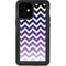 Chevron Purple Ombre iPhone 12 Mini Waterproof Case