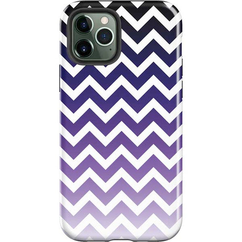 Chevron Purple Ombre iPhone 12 Pro Impact Case
