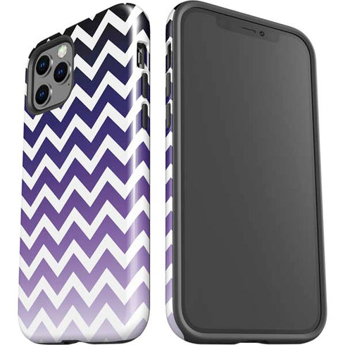 Chevron Purple Ombre iPhone 12 Pro Max Impact Case