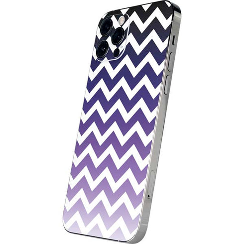 Chevron Purple Ombre iPhone 12 Pro Skin