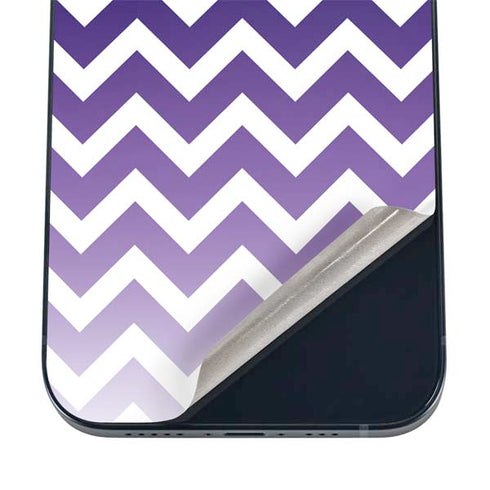 Chevron Purple Ombre iPhone 12 Skin