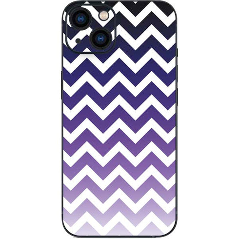Chevron Purple Ombre iPhone 14 Plus Skin