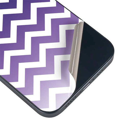 Chevron Purple Ombre iPhone 14 Plus Skin