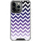 Chevron Purple Ombre iPhone 15 Pro Clear Case