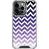 Chevron Purple Ombre iPhone 14 Pro Clear Case