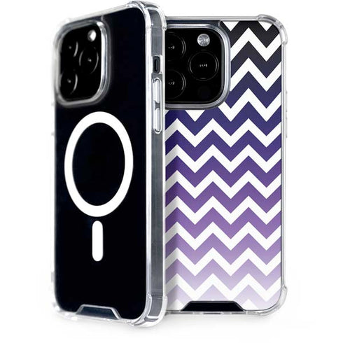 Chevron Purple Ombre iPhone 15 Pro MagSafe Case
