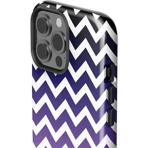 Chevron Purple Ombre iPhone 15 Pro Max Impact Case