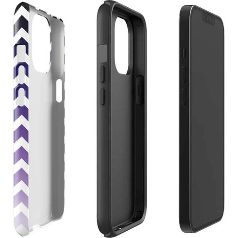Chevron Purple Ombre iPhone 15 Pro Max Impact Case