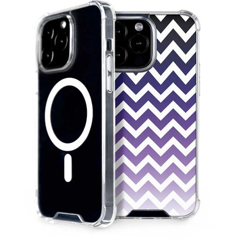 Chevron Purple Ombre iPhone 15 Pro Max MagSafe Case