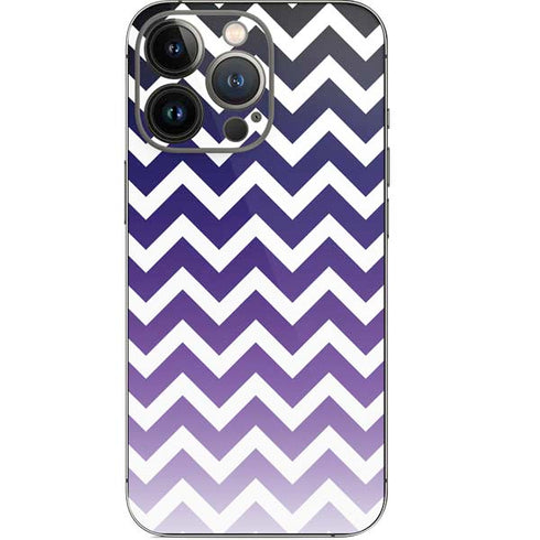 Chevron Purple Ombre iPhone 15 Pro Skin