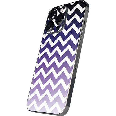 Chevron Purple Ombre iPhone 14 Pro Skin