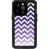 Chevron Purple Ombre iPhone 14 Pro Waterproof Case