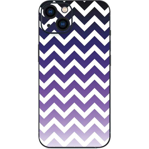 Chevron Purple Ombre iPhone 14 Skin