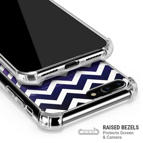 Chevron Purple Ombre iPhone 7/8 Plus Clear Case