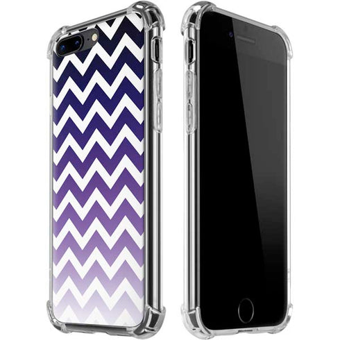 Chevron Purple Ombre iPhone 7/8 Plus Clear Case