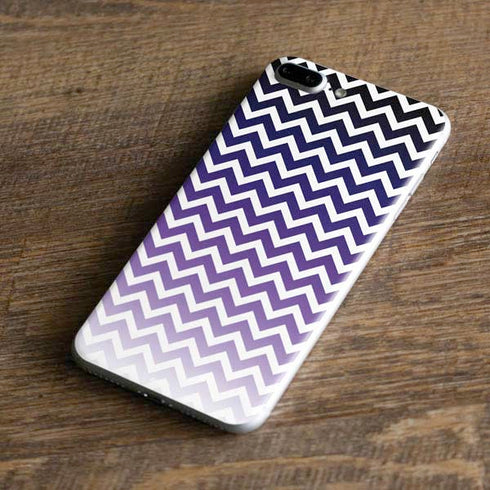 Chevron Purple Ombre iPhone 8 Plus Skin