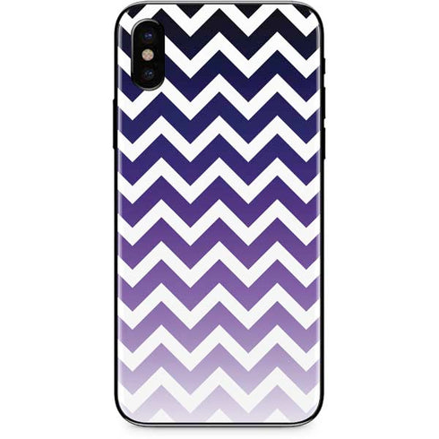 Chevron Purple Ombre iPhone X Skin