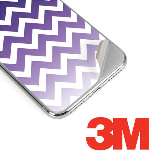 Chevron Purple Ombre iPhone X Skin
