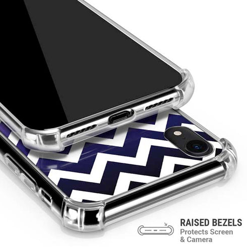 Chevron Purple Ombre iPhone XR Clear Case
