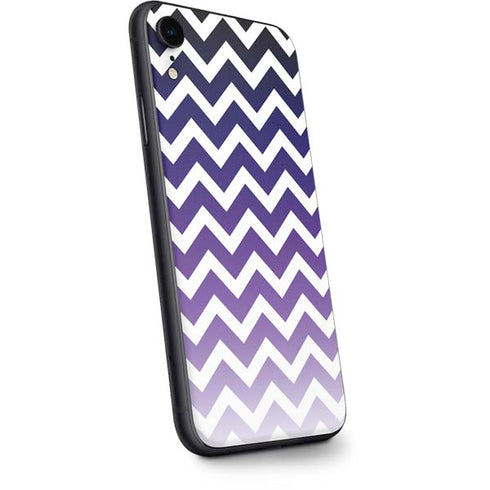 Chevron Purple Ombre iPhone XR Skin