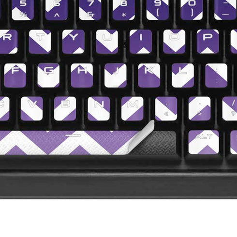 Chevron Purple Ombre K95 RGB PLATINUM Mechanical Gaming Keyboard Skin