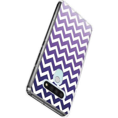 Chevron Purple Ombre LG Stylo 6 Clear Case