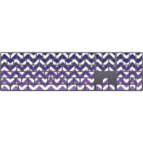 Chevron Purple Ombre Magic Keyboard with Numeric Keypad Skin