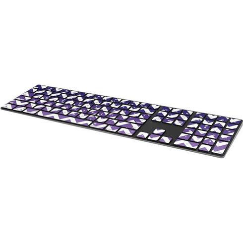 Chevron Purple Ombre Magic Keyboard with Numeric Keypad Skin
