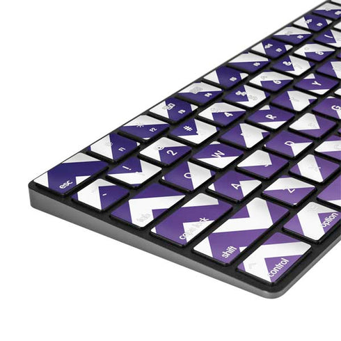 Chevron Purple Ombre Magic Keyboard with Numeric Keypad Skin