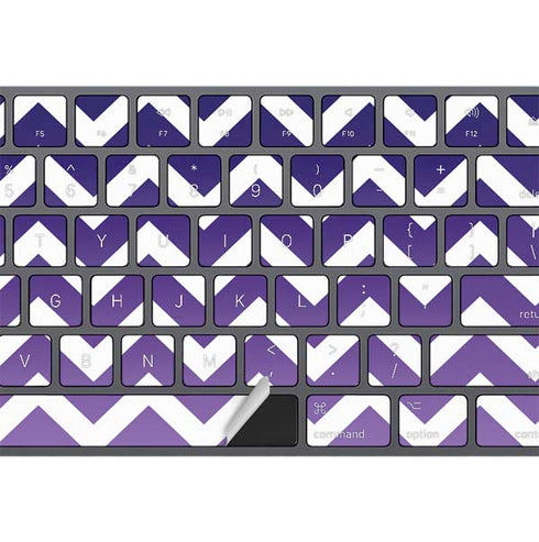 Chevron Purple Ombre Magic Keyboard with Numeric Keypad Skin
