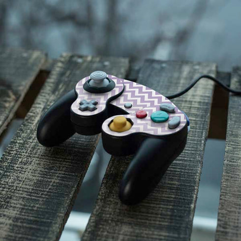 Chevron Purple Ombre Nintendo GameCube Controller Skin